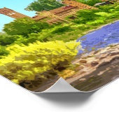 ミッソラモンタナダウンタウンリバーヴィンテージ ポスター (角)