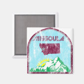 ミッソラモンタナ州ヴィンテージ マグネット (正面/裏面)