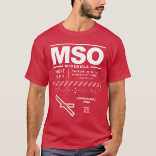 ミッソ国際的ーラ空港MSO Tシャツ