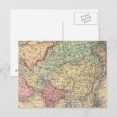 ミッチェルによるアジアの地図 ポストカード (正面/裏面)