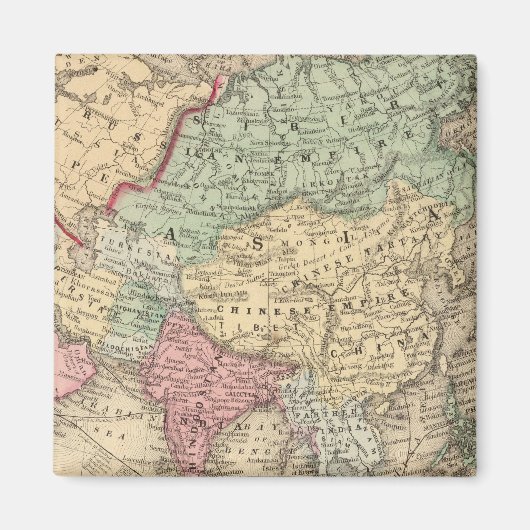 ミッチェルによるアジアの地図 マグネット (正面)