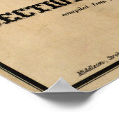 ミッチェルのカンザス地区地図（1859年） ポスター (角)