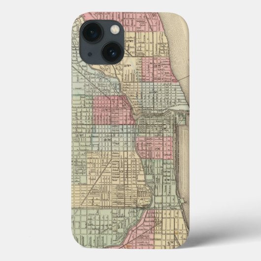 ミッチェルのシカゴの地図 Case-Mate iPhoneケース (裏面)
