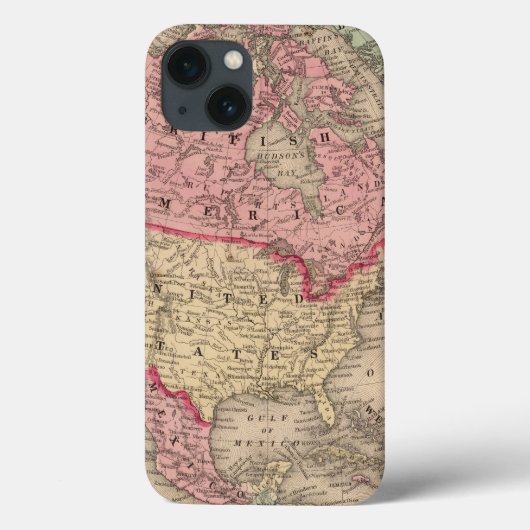 ミッチェルの北アメリカ地図 Case-Mate iPhoneケース (裏面)