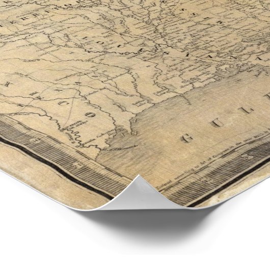 ミッチェルの州の地図統一された ポスター (角)