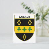 ミッチェルコート・オブ・アームズ/家紋 ポストカード (スタンド正面)