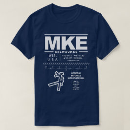 ミッチェル国際的空港MKE Tシャツ