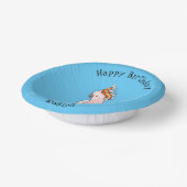 ミッチェル専攻のコッカトゥー鳥マンガイラストレーション ペーパーボウル (傾斜あり)