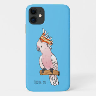 ミッチェル専攻のコッカトゥー鳥マンガイラストレーション iPhone 11 ケース