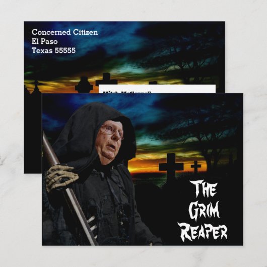 ミッチマクコネル死神 ポストカード (正面/裏面)