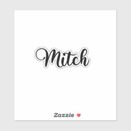 ミッチ名 – 手書き書道 シール