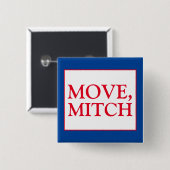 ミッチ・マクコネル上院選挙区の青色選挙を動かす 缶バッジ (正面&裏面)
