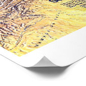 「ミッテルメール： 1982年ミーアスボデンレリーフ、 浮き彫りNG-Karte ... ポスター (角)