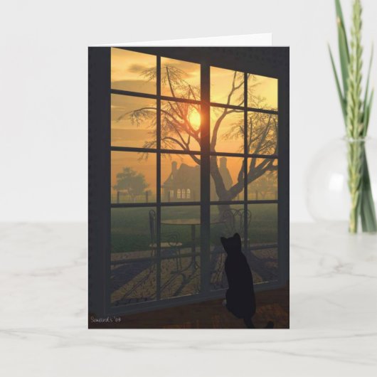 ミッテンスが沈む日を望む カード (正面)