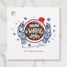 ミッテンスとココア暖かい冬のウィッシュホリデー フェイバータグ