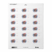 ミッテンスとココア暖かい冬のウィッシュホリデー ラベル (フルシート)