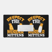 ミッテンス猫の飼い主猫好きキットを尊重する デスクマット (キーボード&マウス)