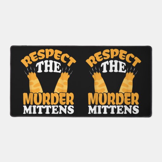 ミッテンス猫の飼い主猫好きキットを尊重する デスクマット (正面)