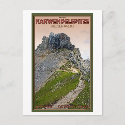 ミッテンワルト – カルウェンデルベルク ポストカード (正面)