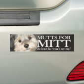 ミットのためのマット – 少なくとも彼は私食べをない バンパーステッカー (車上)