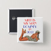ミットは私の人のromneyです 缶バッジ (正面&裏面)