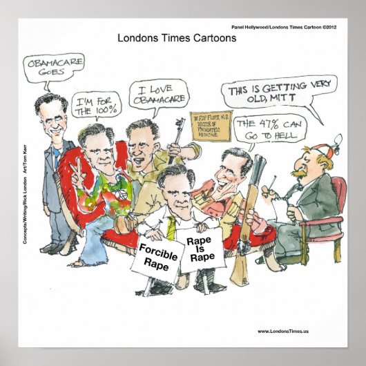 ミットロムニーインセラピーおもしろいポスター ポスター (正面)