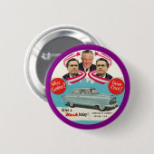 ミット及びジョージRomney 缶バッジ (正面&裏面)