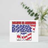 ミット・ロムニーとポール・ライアン ポストカード (スタンド正面)