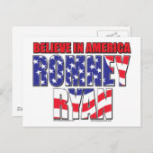 ミット・ロムニーとポール・ライアン ポストカード (正面/裏面)