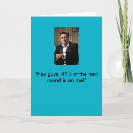 ミット・ロムニーのバースデー・カード カード (正面)