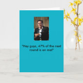 ミット・ロムニーのバースデー・カード カード (黄色い花)