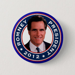 ミット・ロムニーの大統領選挙2012ボタン 缶バッジ