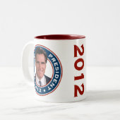 ミット・ロムニーの大統領2012年 ツートーンマグカップ (正面左)