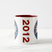 ミット・ロムニーの大統領2012年 ツートーンマグカップ (中央)