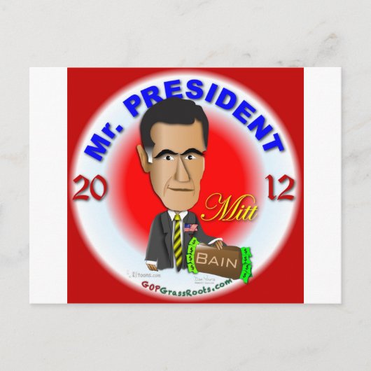 ミット・ロムニー ポストカード (正面)