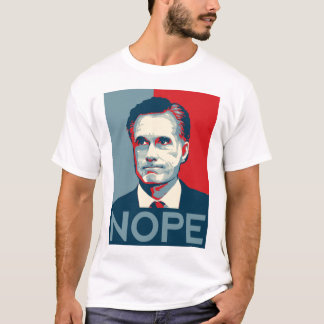 ミット・ロムニー- "Nope"のワイシャツ Tシャツ