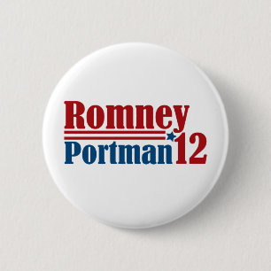ミット・ロムニーRob Portman 2012年 缶バッジ