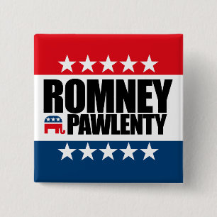 ミット・ロムニーTim Pawlenty 2012年 缶バッジ