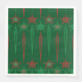 ミッドアイクモダンラズグリーンペーパーナプキン (正面)