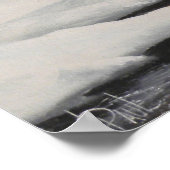 ミッドウィンターエルクイン雪プリント ポスター (角)