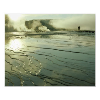 ミッドウェイゲイザープールアットサンライズ フォトプリント           