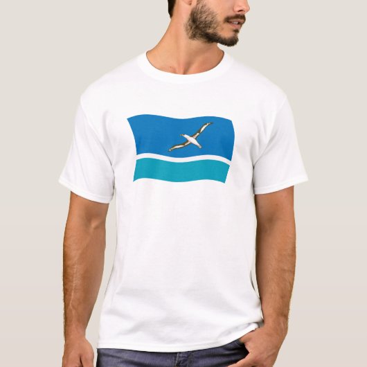 ミッドウェイ島の旗のTシャツ Tシャツ (正面)