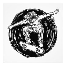 ミッドエアスケートボードをしている伝説的なスケーター