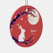 ミッドオータムフェスティバルフルムーンラビット セラミックオーナメント (右)