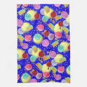 ミッドオータムフェスティバルムーンケーズブルー キッチンタオル (縦)