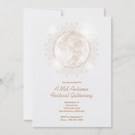 ミッドオータムフェスティバルムーンマンダラ招待状 招待状 (正面)