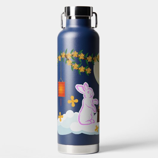 ミッドオータムフェスティバルムーンラビットムーンケーキオスマンサス ウォーターボトル (正面)