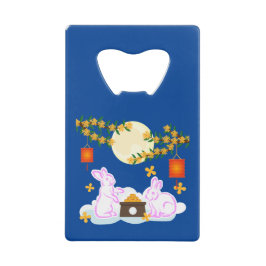 ミッドオータムフェスティバルムーンラビットムーンケーキオスマンサス クレジットカード栓抜き