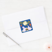 ミッドオータムフェスティバルムーンラビットムーンケーキオスマンサス スクエアシール (封筒)