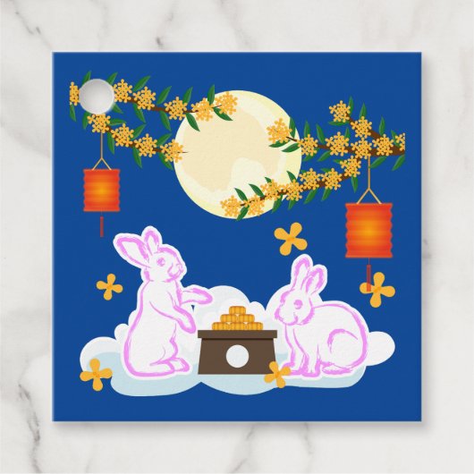 ミッドオータムフェスティバルムーンラビットムーンケーキオスマンサス フェイバータグ (正面)